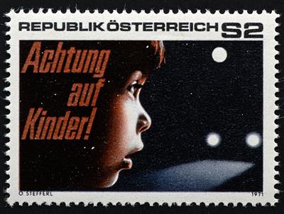 ** - Österr. Nr. 1354 F I (ANK Nr. 1384 F) (1971 Verkehrssicherheit, - Briefmarken