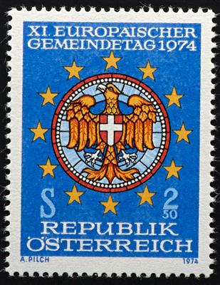 ** - Österreich Nr. VIII (Gemeidetag 1974) nicht verausgabt, - Známky