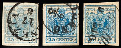 gestempelt - Lombardei-Venetien Nr. 5 (22) H oder M, - Briefmarken