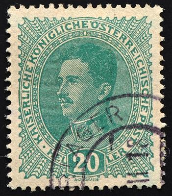 gestempelt - Österr. Nr. 222 by (dickes Papier 0,105 mm), - Stamps