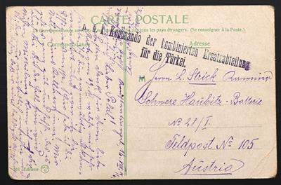 Poststück - 1916/1918, - Briefmarken