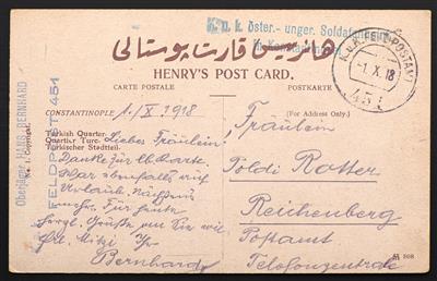 Poststück - 1916/1918, - Briefmarken