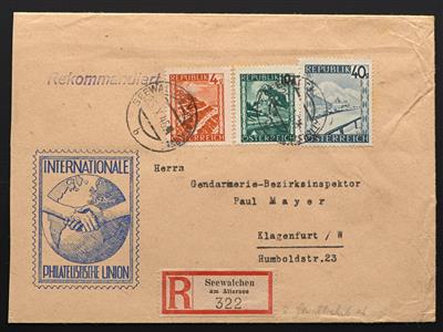 Poststück - Attraktives Los Einschreibepost mit Bunter Landschaft aus NÖ, - Briefmarken