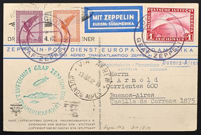 Poststück - D.Reich Zepp. Flug Nr. 423/24, - Briefmarken