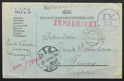 Poststück - Österreich Feldpost 1915, - Stamps