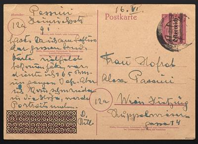 Poststück - Steiermark 1945 - Propaganda-Fernpostkarte - Briefmarken