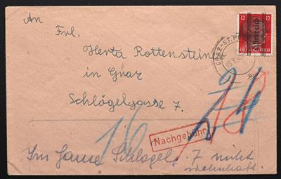 Poststück - Steiermark August 1945 - Grazer - Briefmarken