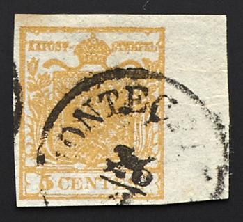 .Briefstück - Lombardei-Venetien Nr. 1 (8), - Známky