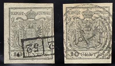 .Briefstück - Lombardei-Venetien Nr. 2 H Type Ia, - Stamps