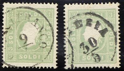 .Briefstück - Lombardei-Venetien Nr. 8 a und 8 b, - Známky