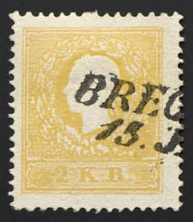 .Briefstück - Österr. Nr. 10 I b dunkel gelb, - Francobolli