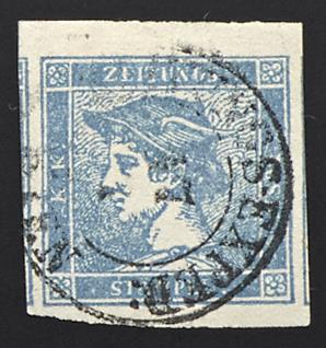.Briefstück - Österr. Nr. 6 I b mit Maschinen-Abklatsch - Briefmarken