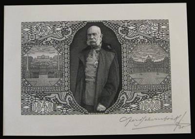 (*) - Österr. 1908 - Vorlage - Einzelabzug - Briefmarken