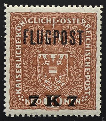 ** - Österr. Monarchie Nr. IIA (nicht verausgabter Flugpostwert zu 7 Kronen), - Stamps