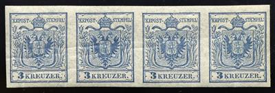 * - Österreich Nr. 3 PROBEDRUCK IN BLAU Type Ib, - Stamps