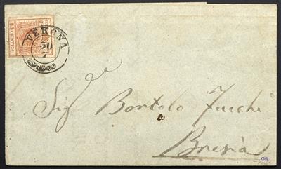 Poststück - Lombardei-Venetien Fälschungen zum Schaden der Post Veroneser Postfälschungen Nr. 3 PFä (15 Centesimi), - Stamps