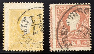 Ú/Briefstück - Andreaskreuzansätze links: Nr. 10 I, - Briefmarken