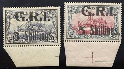 * - D. Kolonien Samoa Britische Besetzung Nr. 12/13 (G. R. I.) das Prüfgebiet ist derzeit nicht besetzt, - Briefmarken