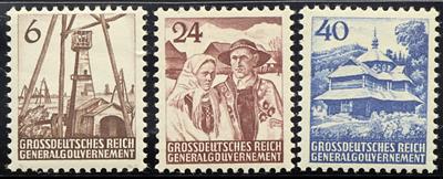 ** - Gen. Gouv. Nr. I/III, - Briefmarken