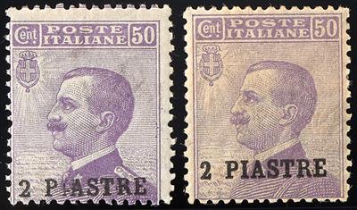 **/* - Italienische Post in der Levante Constantinopoli Sassone Nr. 8/9, - Briefmarken