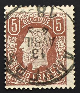 gestempelt - Belgien Nr. 34 Ab mit Entwertung von Anvers, - Stamps