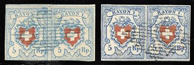 gestempelt/Briefstück/Poststück - Schweiz Nr. 9 II - 10 Stück gestempelt, - Briefmarken