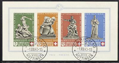 gestempelt - Schweiz Block Nr. 5, - Stamps