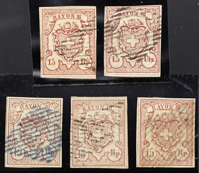 gestempelt - Schweiz Nr. 10 (engvollbis breitrrandig), - Briefmarken