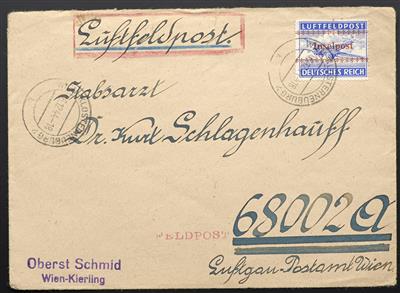 Poststück - D. Feldpost Nr. 7A (Kreta) auf - Briefmarken