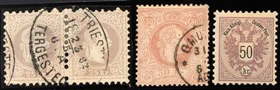*/gestempelt - Österr. Ausg. 1867/1883 hübsche kl. Spezialsammlung, - Briefmarken