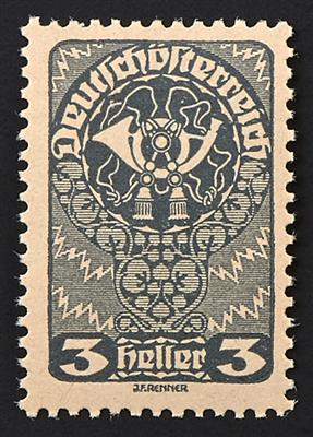 ** - Österr.   ANK Nr. 255 c (3 Heller schwarzgrau), - Stamps