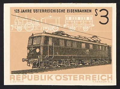 ** - Österr. Nr. 1157U (125 Jahre Österr. Eisenbahn ungezähnt), - Stamps