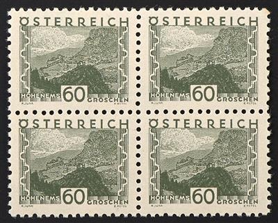 ** - Österreich Nr. 530/43 (Kleine Landschaft) in Viererblöcken, - Francobolli