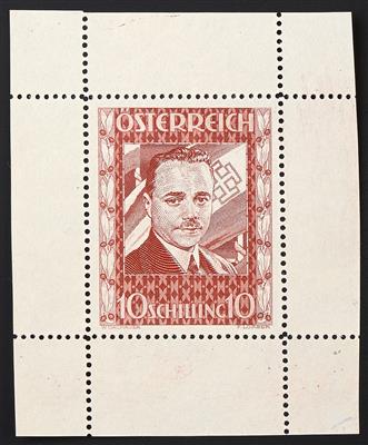 (*) - Österreich Nr. 588 P (10 S Dollfuß) Farbprobe in Rot, - Briefmarken