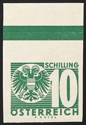 ** - Österreich Porto Nr. 159 U/74 U, ungezähnt - Briefmarken