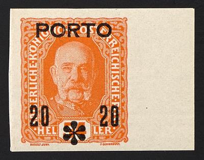 ** - Österreich Porto Nr. 60 U/63 U, ungezähnt - Briefmarken