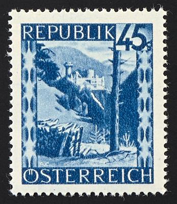 ** - Sammlung Österr. 1945/1947 mit einer Fülle an Plattenfehlern und Druckzufälligkeiten, - Francobolli