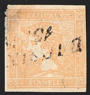gestempelt - Österr. Nr. 7 braunorange(sogen. "GELBER - Briefmarken