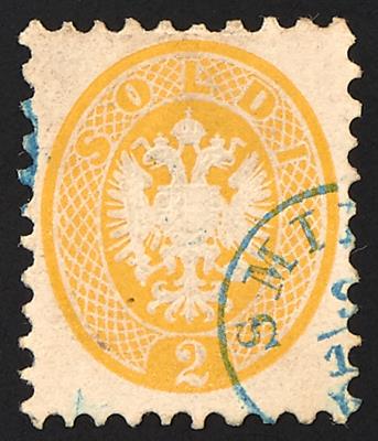 gestempelt - Österreich Levante Vorläufer V 19 mit zartklarer blauer - Briefmarken