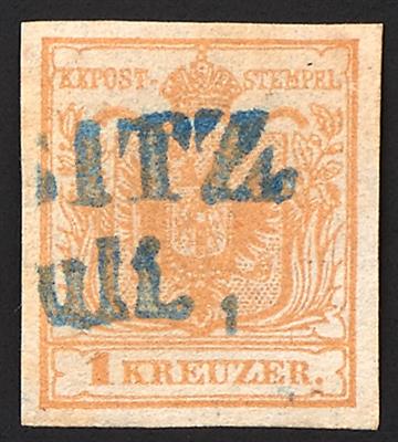 gestempelt - Österreich Nr. 1 H Ia, braunorange - Briefmarken