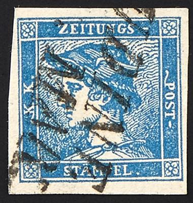 gestempelt - Österreich Nr. 6 Type IIIa (regelmäßige linke obere Eckrosette), - Stamps