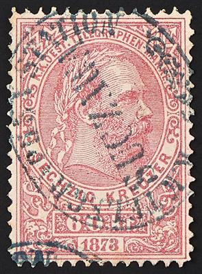 gestempelt - Österreich Telegrafenmarken Nr. 7 (60 Kreuzer), - Francobolli