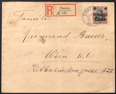 Poststück - "Hülfsaktion für D. und Österr.- Ungar. Gefangene in Sibirien", - Briefmarken