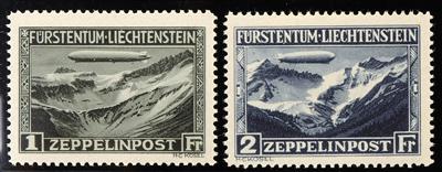 ** - Liechtenstein Nr. 114/15 (Zeppelin 1931), - Briefmarken