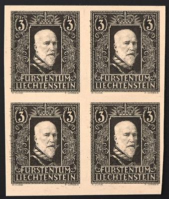 (*) - Liechtenstein Nr. 141 S, Schwarzdruck, ungezähnt - Briefmarken