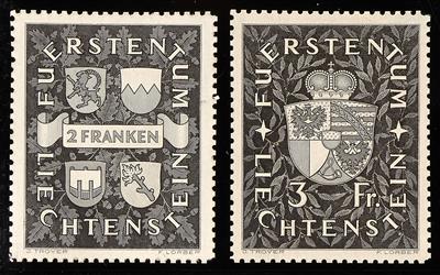 (*) - Liechtenstein Nr. 183 S/84 S, Schwarzdrucke - Známky