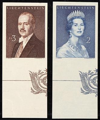 ** - Liechtenstein Nr. 402 U/03 U (Fürstenpaar), - Stamps