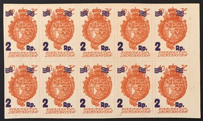 ** - Liechtenstein Nr. 43 DD, doppelter Aufdruck - Briefmarken