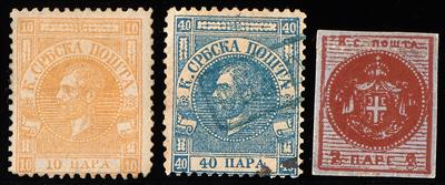 */(*) - Sammlung Serbien ca. 1866/1920, - Francobolli