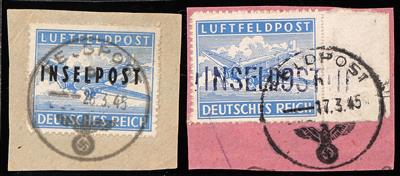 Briefstück - D. Feldpost Nr. 8 B und 11 B je Briefstück, - Briefmarken
